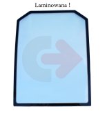 SZYBA PRZEDNIA LAMINOWANA ZIELONA SITODRUK CVA