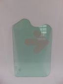 SZYBA DRZWI DÓŁ HARTOWANA ZIELONA Z SITODRUKIEM 