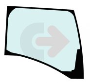 SZYBA PRAWA BOCZNA HARTOWANA ZIELONA SITODRUK CVA XL