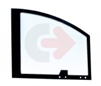 SZYBA HARTOWANA ZIELONA SITODRUK CVA