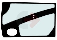 SZYBA HARTOWANA ZIELONA SITODRUK CVA