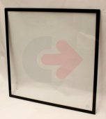 SZYBA HARTOWANA BEZBARWNA SITODRUK CVA