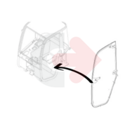 SZYBA DRZWI VOLVO L20B L25B 11306247