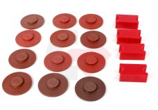 KOMPLET ŚLIZGÓW PODPÓR CAT 428E 432E 2 STOPY