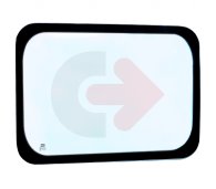 SZYBA HARTOWANA ZIELONA SITODRUK CVA